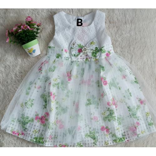 Dres white green Dress gaun Pesta hijau 