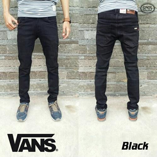 Jual celana jeans vans black jeans 