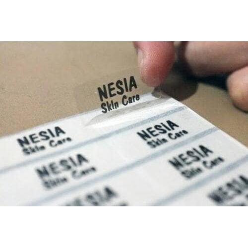 print sticker transparan