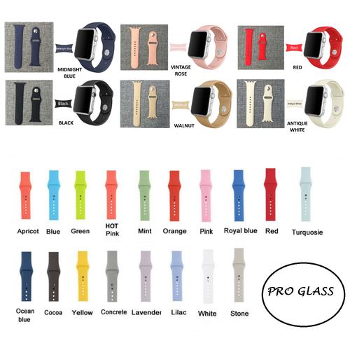 Foto Produk Apple Watch iWatch 38/40mm rubber Sport Strap Band Premium series 1-4 dari Pro Glass