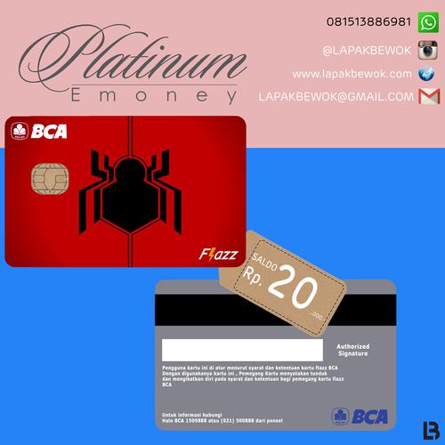 Foto Produk KARTU EMONEY FLAZZ BCA#SPIDERMAN#HOMECOMING dari FSD_Store