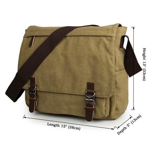 Foto Produk Tas Kerja - Tas Selempang - Tas Kuliah - ALTIS (KHAKI) dari Leather Concept