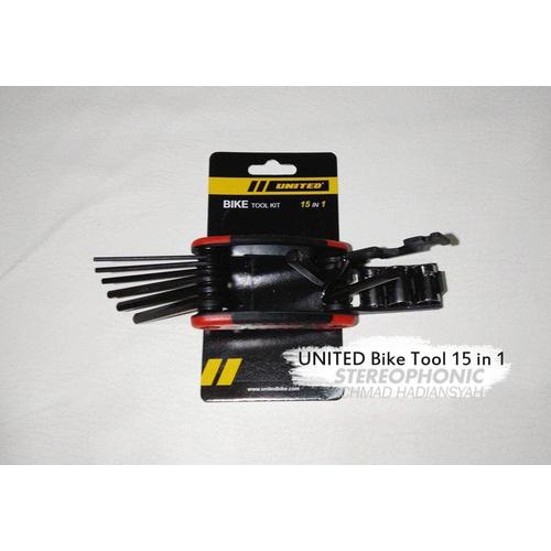 Foto Produk Bike ToolKit Kunci Sepeda Set Kunci Sepeda Tool Kit United 15 In 1 dari stereophonic