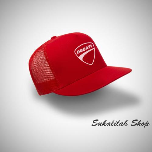 Jual Topi Trucker DUCATI - Merah 