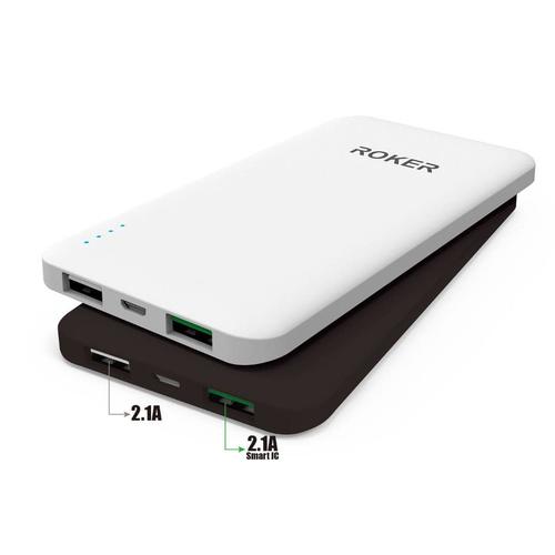 Foto Produk POWERBANK ROKER IFIT60 6000MAH , SLIM - Putih dari Roker Official Store