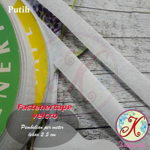 Foto Produk Fastener Tape / Velcro 2,5cm per meter dari Kutique Craft