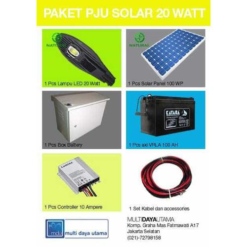 Foto Produk Paket PJU Solar 20 watt dari Multi Daya