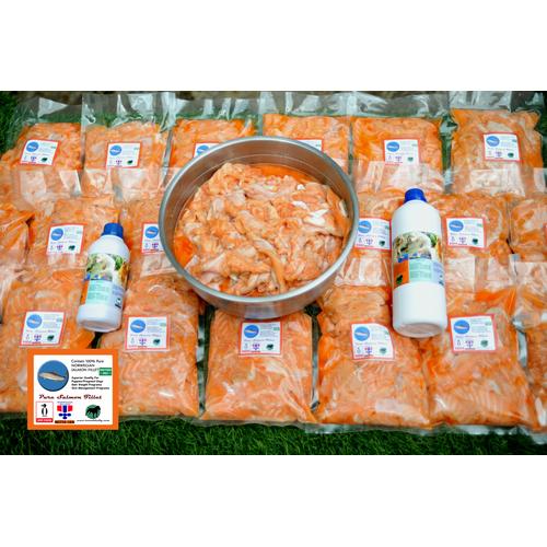 Foto Produk Dog & Cat Raw Food - Norway Salmon Fillet (Slice Meat Only) dari RumahBully