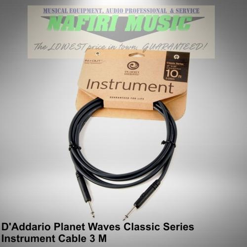 Foto Produk D'Addario Planet Waves PW-CGT-10 Classic Series Instrument Cable 3 M dari Nafiri Music Store