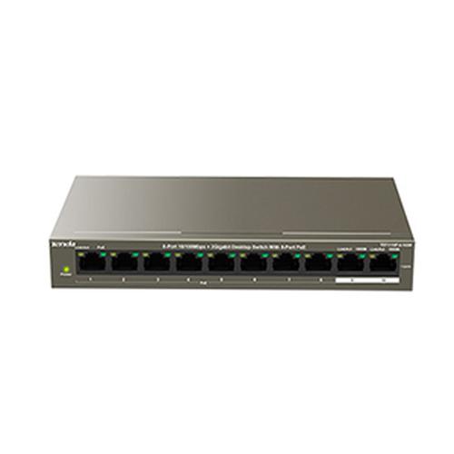 Foto Produk TENDA TEF1110P-8-102W/PoE/8-Port10/100Mbps+2 Gigabit Desktop dari Network Online