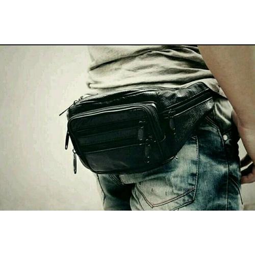 Foto Produk TAS PINGGANG KULIT JEEP dari yulistyshop