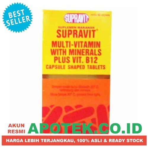 Foto Produk Supravit - Vitamin B12 Mineral - Obat Multivitamin, Daya Tahan Tubuh dari Mitra Sehat Indonesia