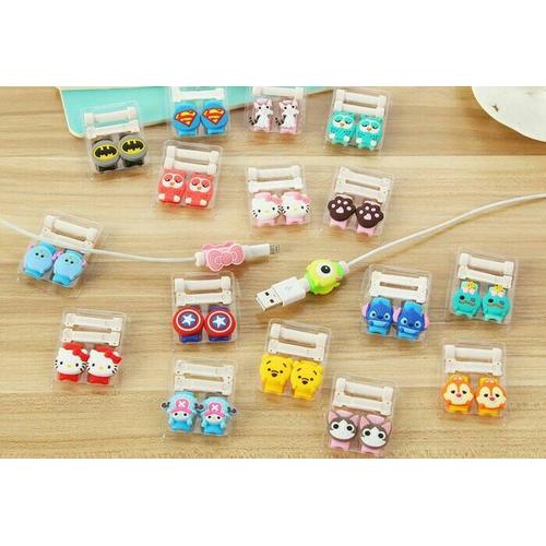 Foto Produk Pelindung Kabel Charger Iphone Ipad Smartphone USB Karakter 2 Sisi dari Baby Orange