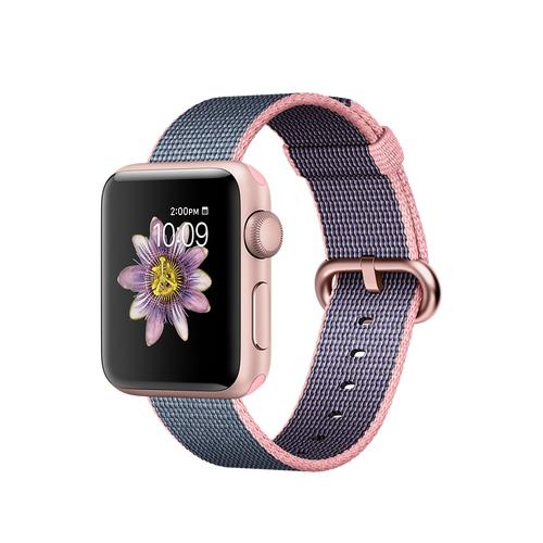 Jual Apple Watch Rose Gold Aluminum 38mm Pink/Midnight Blue Woven Nylon -  Jakarta Barat - PUNCHST0RE | Tokopedia