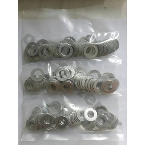 Gambar ring oli aluminium semua ukuran paketan reseller 100 pc m10 m12 m14 dari One Fastener undefined Tokopedia