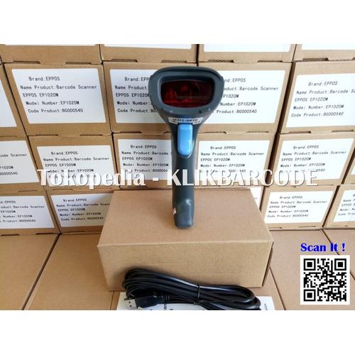 Foto Produk USB barcode scanner | scan barcode LASER | scaner barcode EP1020 dari klikbarcode