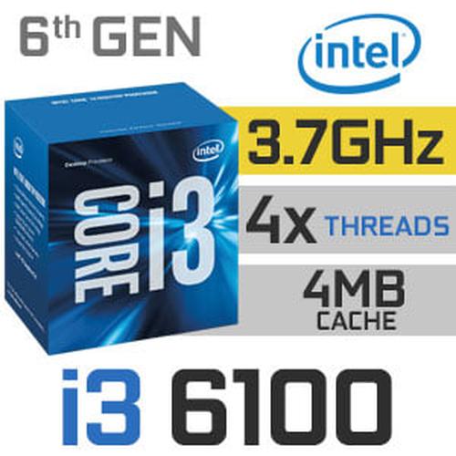 Foto Produk Intel Core i3-6100 3.7Ghz - Socket LGA 1151 - Skylake Tray dari Sistem Komputer