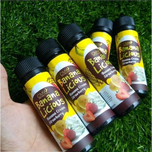Foto Produk Banana Licious - Banana Cream Strawberry - 60ml 3mg Premium Eliquid dari VapeOi