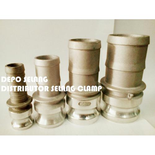 Jual Camlock aluminium type E 4inch tipe E 400 CAMLOCK SELANG HOSE BARB