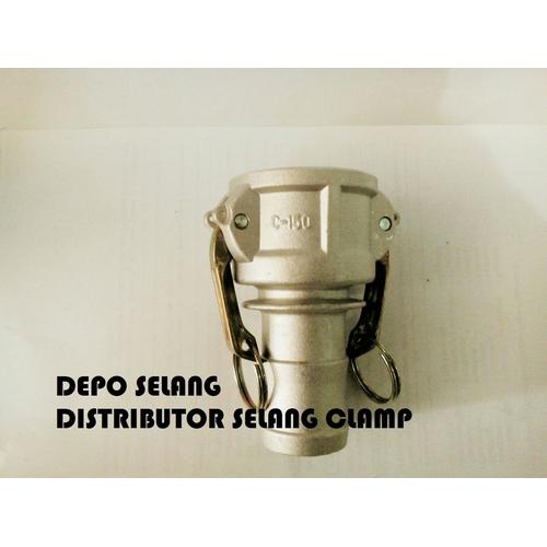 Jual Camlock aluminium type C tipe C 150 FEMALE CAMLOCK SELANG