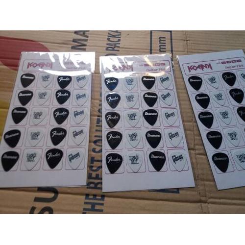 Foto Produk pick gitar pemula murah 1 pack isi 20 dari ridwan guitar shop