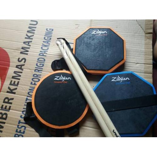 Gambar pad drum 6 inchi murah bonus stick sepasang bisa di ikat dari ridwan guitar shop undefined Tokopedia