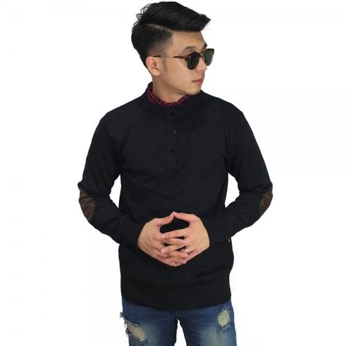 Jual Three Button Knit Sweater Elbow 