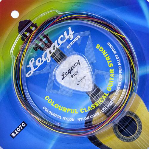 Foto Produk Senar Gitar Warna Akustik Nylon Legacy B107C Colourful Guitar String dari Buy2fun