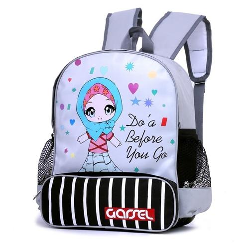 Foto Produk 5892ZUK, tas sekolah ransel anak perempuan/cewek siswi muslimah soleha dari winkids