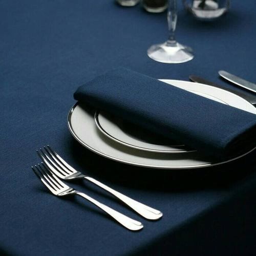 Foto Produk Serbet makan/Napkin damask/full cotton polos biru navy dari davidoff_store