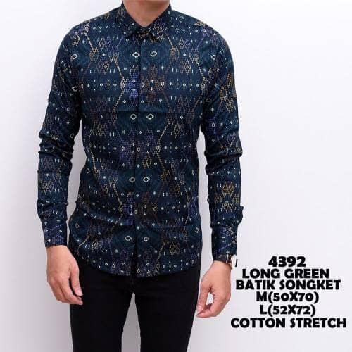 Foto Produk Kemeja Batik Pria Gradation Panjang Slimfit | Baju Batik Murah dari ALJOSA