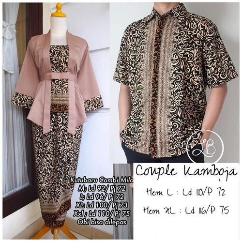 Foto Produk Setelan Kebaya Kutu Baru Couple Combi Milo dari Butik Busana Fashion