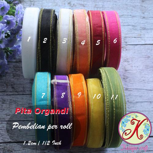 Foto Produk Pita Organdi Lis 1/2 Inch dari Kutique Craft