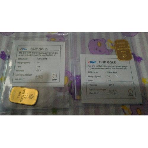 Gambar Logam Mulia Emas Batangan Gold Bar Antam 10gr tahun 2017 dari Arinia Shops Jakarta Timur Tokopedia