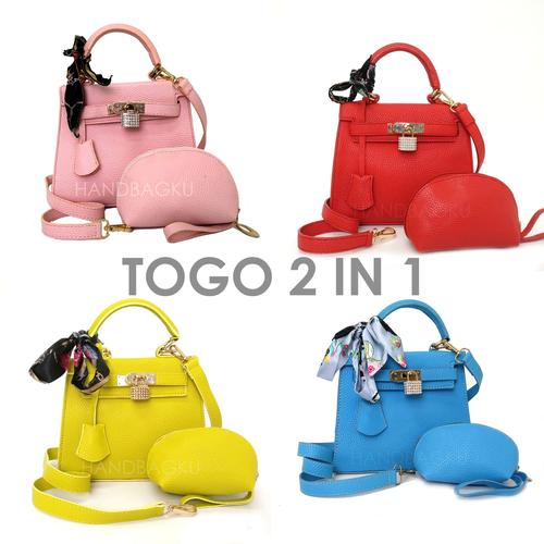 Foto Produk TAS KELLY TOGO MINI 2 IN1 FASHION WANITA BATAM IMPORT TERBARU MURAH dari handbagku