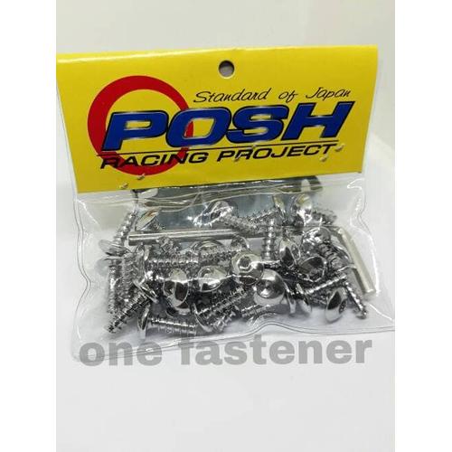 Foto Produk baut body yamaha chrome posh bonus kunci L dari ONE_FASTENER