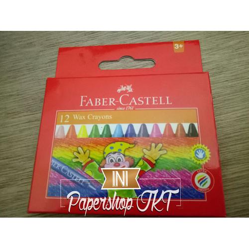 Foto Produk KHUSUS GROSIR!!! WAX CRAYON FABER CASTELL REGULER 75mm 12 dari Paper Shop Jkt
