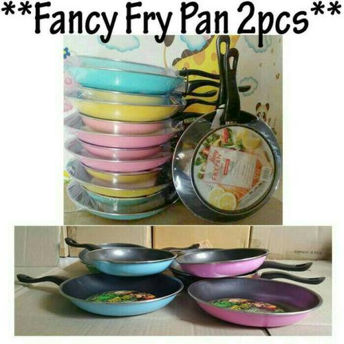 Foto Produk Teflon MASPION 2 PCS Fancy Fry Pan Set Teplon Wajan Anti Lengket dari PELANGI15 ACCESORIES
