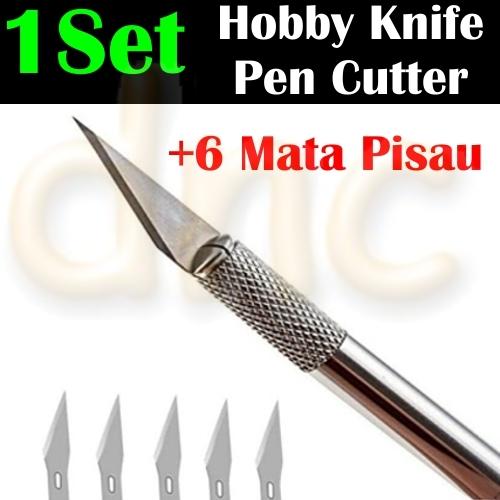 Foto Produk Art Hobby Knife Stencil Craft Pen Cutter Scalpel Pisau IC Kertas *HS02 dari donicova