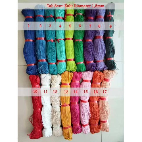 Foto Produk VeE 1 Meter Tali Semi Kulit 1.5 mm bahan Kerajinan Kalung Gelang dari Vee Jewelry
