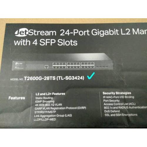 Gambar TPLINK SG3424 (24 Port Manage Gigabit Switch HUB) dari TECNET undefined Tokopedia