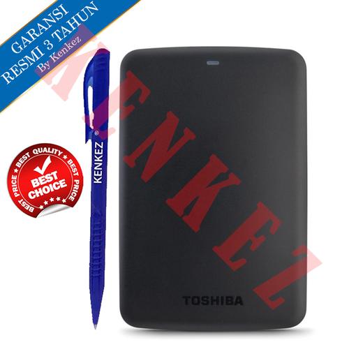 Foto Produk Toshiba Canvio Basic Hardisk Eksternal 1TB USB3.0 - Hitam + Pen dari Kenkez-com