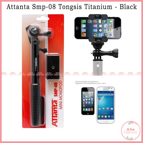 Foto Produk Tongsis Attanta Titanium SMP-08 Monopod - Hitam For Smartphone Gopro dari We Needs Official