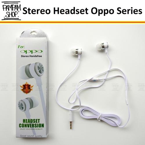 Headset Earphone Handsfree Oppo Putih 