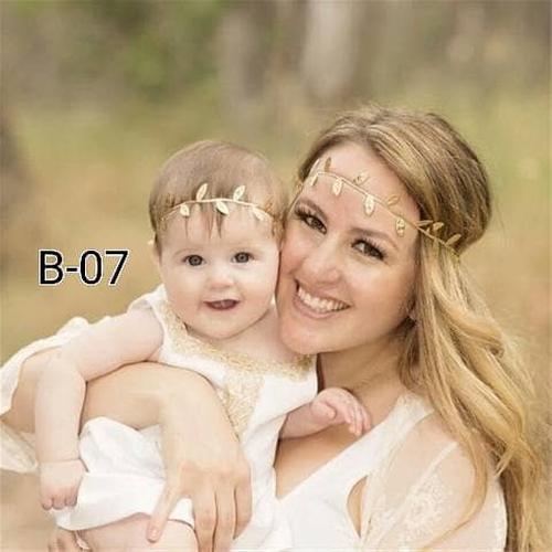 Foto Produk bando daun ibu dan anak - 0-6 bulan, gold dari BabyGwen