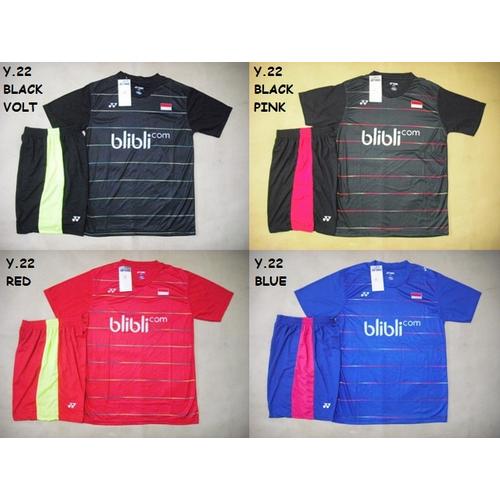 Foto Produk SETELAN BADMINTON / BULUTANGKIS YONEX (Bisa Untuk Kaus Tim) dari Gudang-Sporty