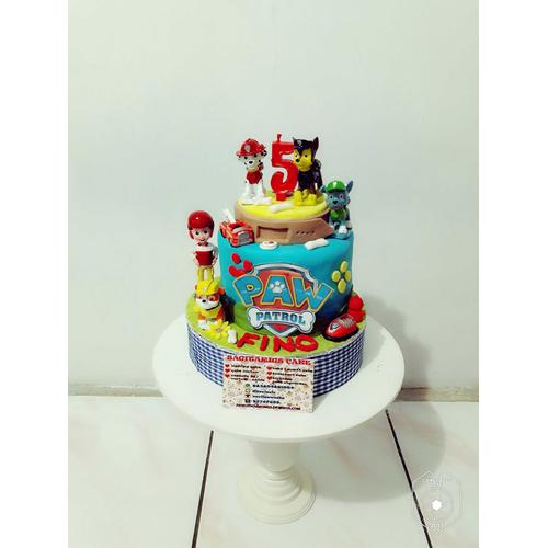 Jual kue ulang tahun paw patrol fondant - Jakarta Timur - Novlauwcake