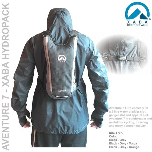 Foto Produk Tas Ransel Olahraga Sepeda - Aventure 7 Liter - XABA Hydropack dari XABA