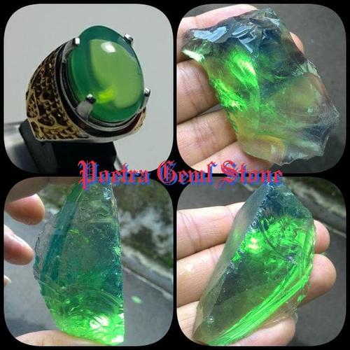Foto Produk GREEN BARJAD API HIGH QUALITY 100% NATURAL dari Poetra Gems Stone