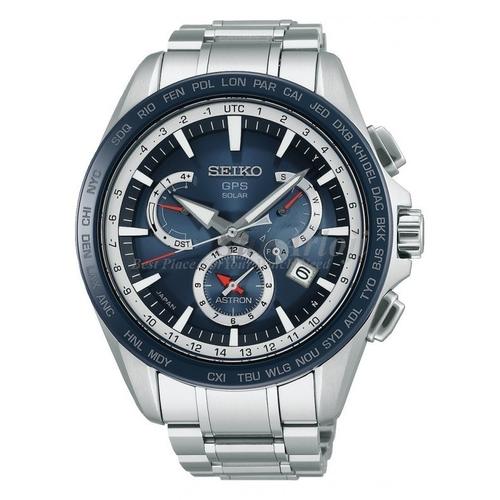 Jual Seiko Astron SSE053J1 8X Dual Time GPS Solar Blue Dial Stainless Steel  - Jakarta Timur - sunarloji | Tokopedia
